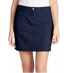 Eddie Bauer Adventurer Skirt Skort Navy Sz 10